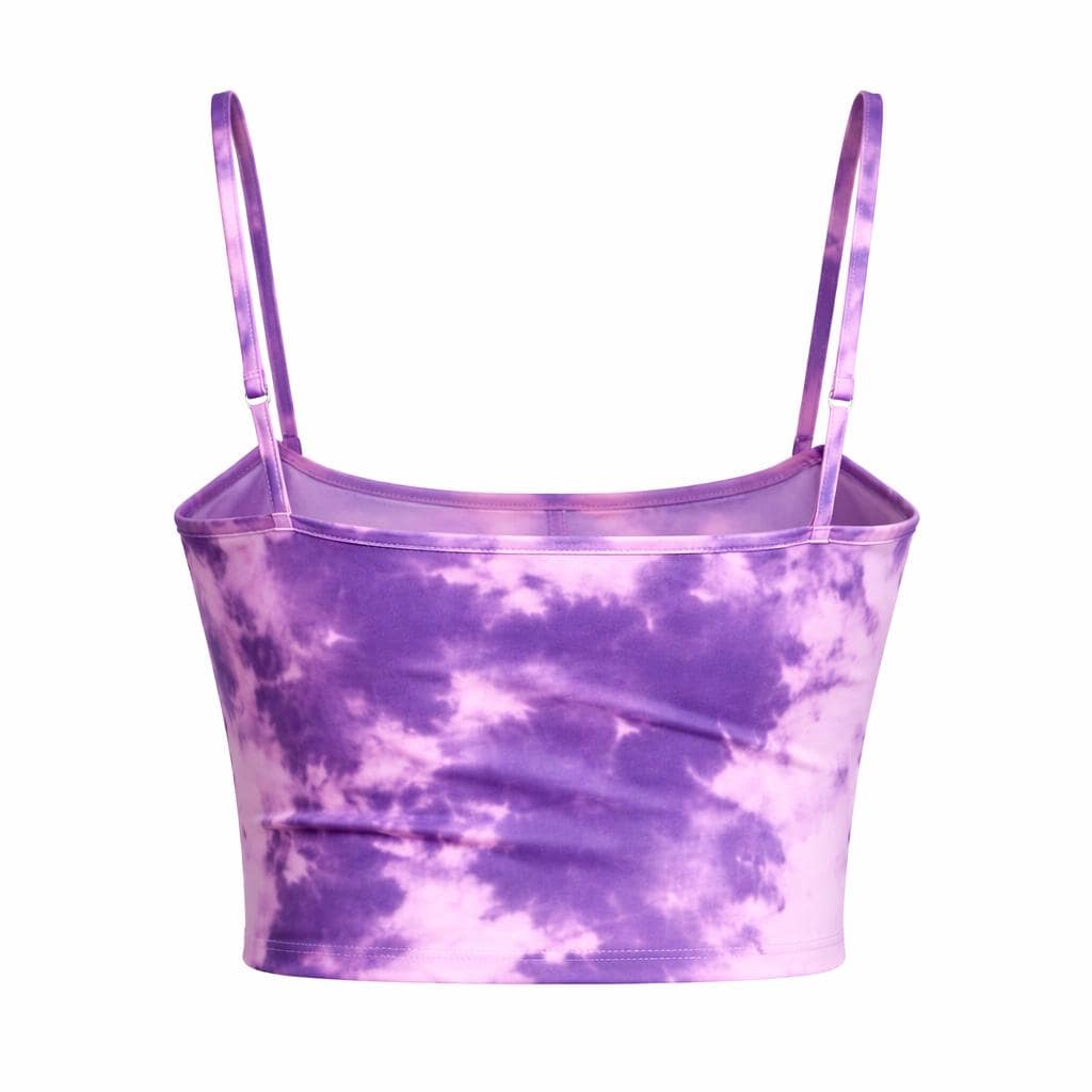 Butterfly Crop Top, Purple Tie Dye Tank Top, Y2K Butterfly Shirt, Aesthetic Crop Top, Summer Festival Top, Cute Butterfly Top