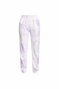 Lavender Tie Dye Joggers, Women’s Lounge Pants, Pastel Sweatpants, Tie Dye Lounge Wear, Casual Jogger Pants