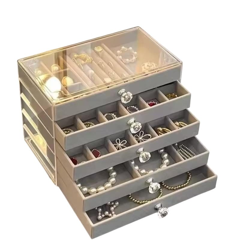 5-Layer Gray Jewelry Box