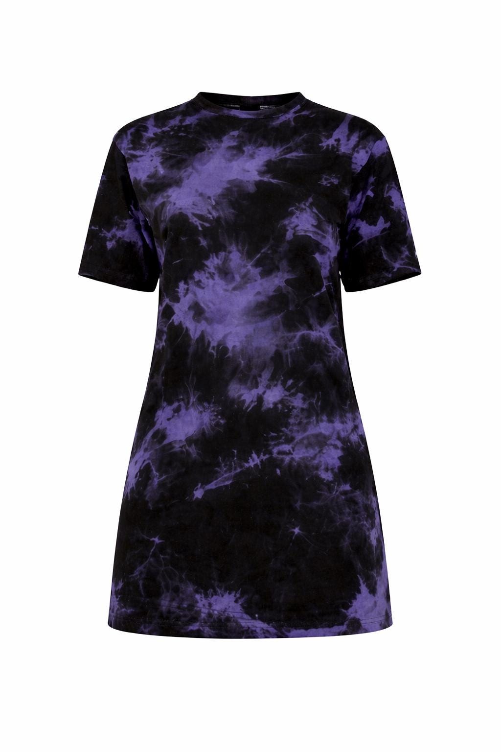 Purple Tie Dye T Shirt Dress, Oversized Tie Dye Dress, Casual Mini Dress, Streetwear Tee Dress, Soft Lounge Dress